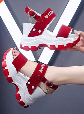 Platform Sandals Women 2021 New Summer Chunky High Heels Fem