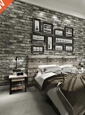 Modern Vintage Brick Textured Wallpaper For Walls Decor Embo