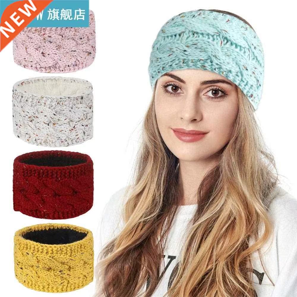 1PC Winter Warmer Knitted Headband Crochet Bow Twist Knot Fl