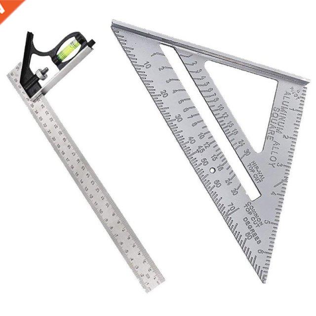 Adjustable Engineer Ruler -2 Piece 300mm Adjustable and Meas