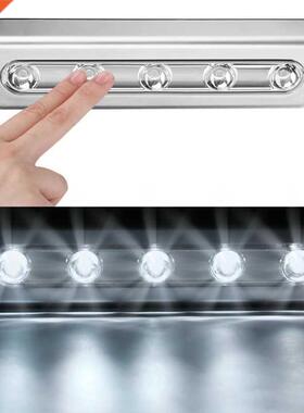 5LEDs Strip Hand Press Light Cupboard Wardrobe Bedroom Lamp