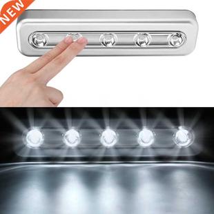 Press Light Cupboard 5LEDs Bedroom Hand Wardrobe Lamp Strip
