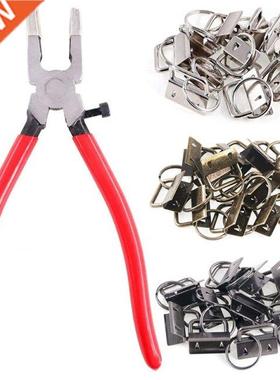 36 Sets 25mm 3 Colors Key Fob Hardware with 1Pcs Key Fob Pli