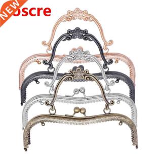 20.5cm Plum Blossom Pattern Coins Purse Frames Metal Handl