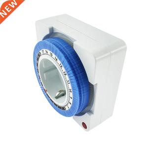 EU Timer Switch Timer 24 Hours Plug in Mechanical Grounded P