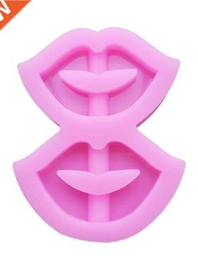 Shiny Handmade Epoxy Resin Mold Lips Straws Topper Casting S