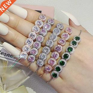 Gold Bracele Luxury Color Silver Rose Pink Green New 2022