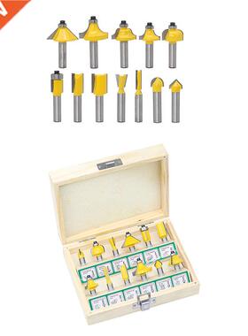 12Pcs Milling Cutter Router Bit Set 8Mm Wood Cutter Carbide