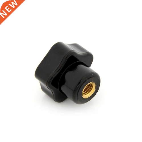 M6 Female Thread Star Shaped Black Head Clamping Nuts Knob A
