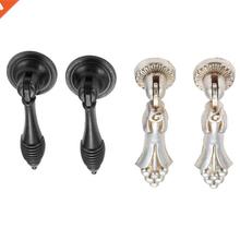 2Pcs Antique Cabinet Handles Furniture Drop Pull Handle Knob