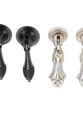 2Pcs Antique Cabinet Handles Furniture Drop Pull Handle Knob