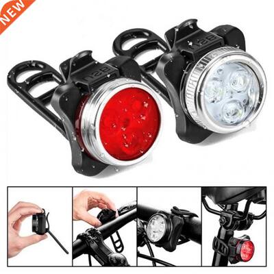 1pcs New Fashion Bicycle Bike USB Rechargeable Highlight Fro