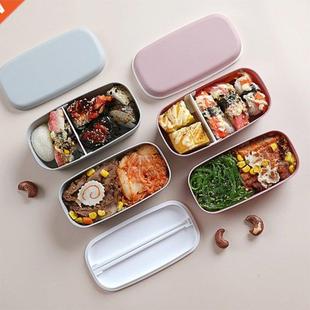 Bento Lunch Box Container with Chopsticks Food Storage for A