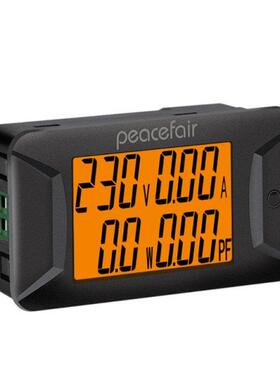 AC Single Phase 40-400V 100A Digital Wattmeter Voltmeter Amm