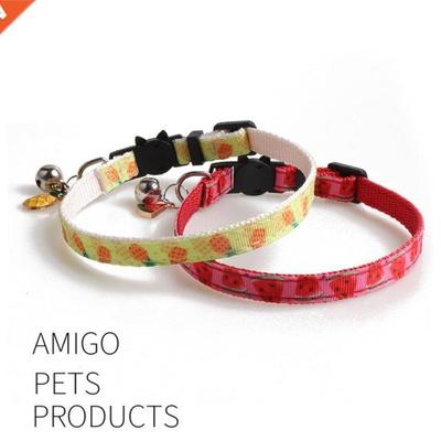 1PCS Adjustable Fruit Cat Collar Candy Color Avocado Pendant