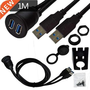 Panel USB Male Port 3.0 Dashbod Adapter Dock Mount Flush