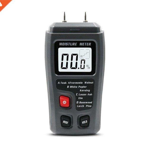Two Pins LCD Digital Wood Moisture Meter 0-99.9% Portable Wo
