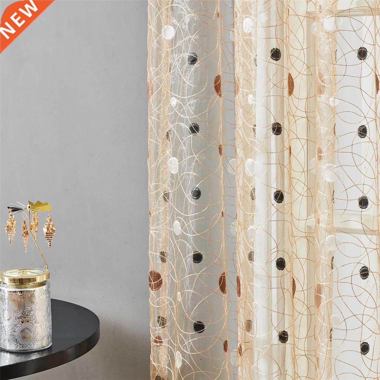 Window atment Tulle Modern Bird Nest Sheer Curtains for Kitc