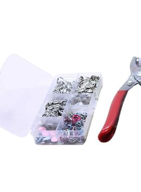 Prong Ring Fasterner Snap Pliers Craft Tool+110 Sets Multico