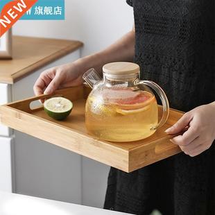 Wooden Bamboo Serving Tray Tea Breakfast Cup Saucer Trays Fr