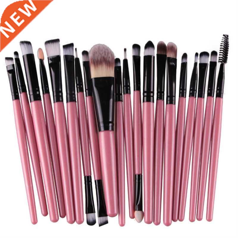 20Pcs Makeup Brushes Set Professional Plastic Handle Soft Sy