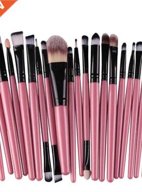 20Pcs Makeup Brushes Set Professional Plastic Handle Soft Sy
