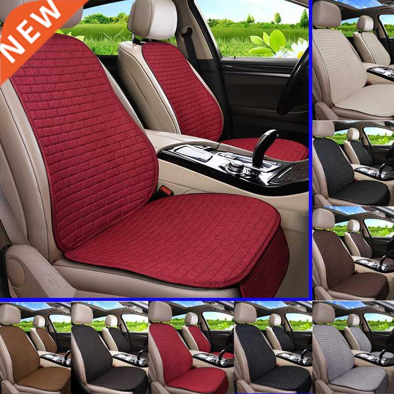 Car Seat ver Front/Rear Flax/Linen Seat Cushion Protector Pa