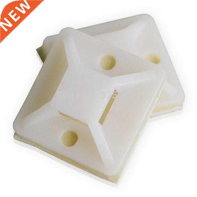 50PCS Self Adhesive Cable Tie Mounts 30 mm *30 mm Car Nylon