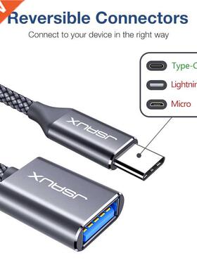 USB C Adapter OTG Type C Cable Male to USB A .0 Female Thun