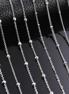 Wholesale 10pcs/lot Width 1.5mm 2mm Tiny beaded Chain Stainl
