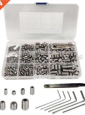 540pcs Stainless Steel 304 Set Screw M2 M3 M4 M5 M6 M8 Hexag