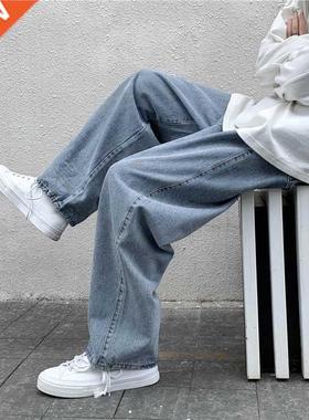 Men's Jeans Fashion Loose Straight New Casual Wide L