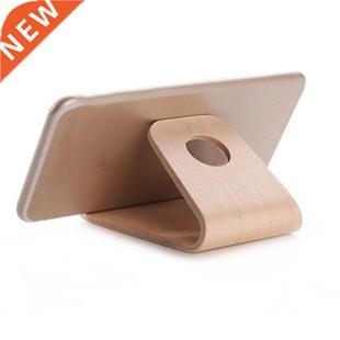 Holder Universal Mobile Solid Stand Phone Desktop Multi Wood