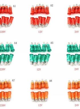 10pcs 220V 110V 12V/24VDC 10mm MDX-11A Guiding Signal Lamp P