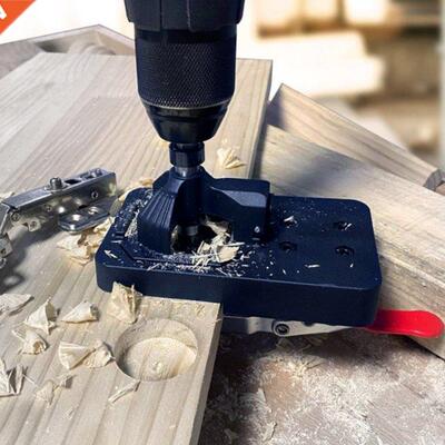 Adjustable Hinge Boring Jig 35mm Hole Opener Positioning Hin