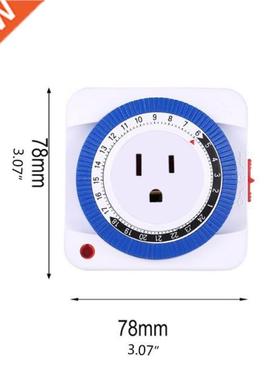 Home Smart Timer Switch Socket 24-Hour Cycle Timing US Plug