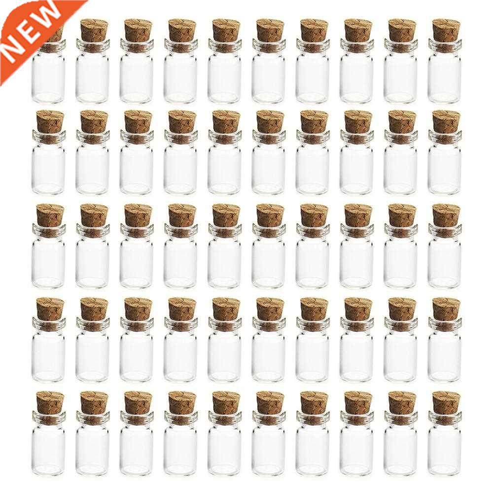 *50Pcs 12*24MM 1.5ML Mini Glass Bottles Empty mini glass jar