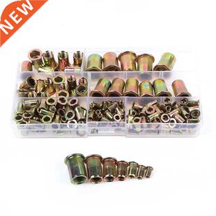100/150/166pcs/set M to M10 Carbon Steel Rivet Nuts Insert