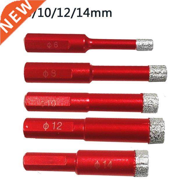 Diamond Coated Drill Bit Set 6/8/10/12/14mm Core Drill Tile
