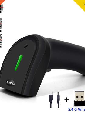 1D 2D 2.4Ghz Wireless Barcode Scanner,QR Bar code Reader 30-