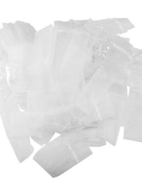 100 Pack Folding Hand Fan Pouch Drawstring Organza Bags Fold