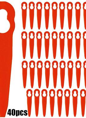 40Pcs Grass Trimmer Plastic Blades Lawn Mower Head Cutter Bl