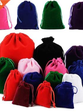 10PCS Velvet Bag Drawstring Velvet Sachet Pouches Jewelry Pa