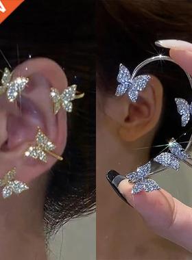 Korean Style Butterfly Ear Clips Without Piercing For Women