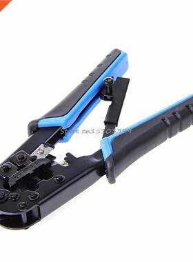 Dual Modular Network Cable Crimping Tool Wire Cutter Strippi