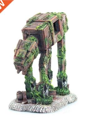 Autobot Robot Dog Shape Aquarium Landscape Decorations Simul