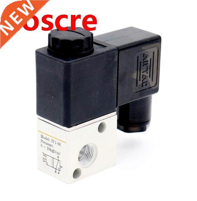 1pcs 3V1-06 DC 12V 2 Position 3 Way Pneumatic Solenoid Valve
