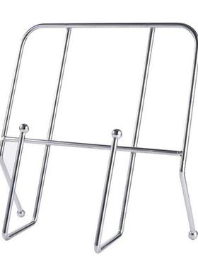 Book Stand Records Holder Shelf Desktop Bookshelf Metal Book