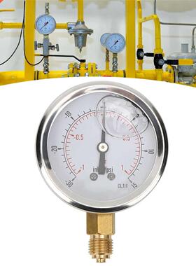 TS-PGGZ60Z4-1bar Pressure Gauge 1/4BSP Y60 Axial Oil Filled