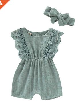 Summer Baby Girl Rompers Newborn Baby Solid Lace Design Romp
